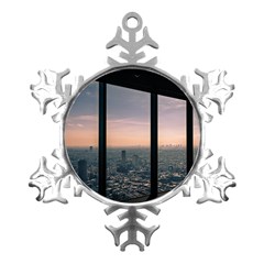 Shibuyasky Shibuya Tokyo Japan Metal Small Snowflake Ornament by Sarkoni