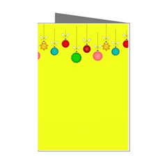 Christmas,bowls,garland,decoration Mini Greeting Cards (pkg Of 8) by Amaryn4rt