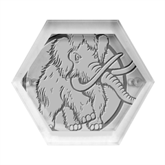 Mammoth Elephant Strong Hexagon Wood Jewelry Box by Amaryn4rt