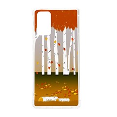 Birch Trees Fall Autumn Leaves Samsung Galaxy Note 20 Tpu Uv Case by Sarkoni