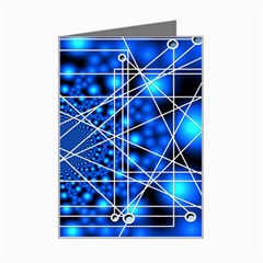 Network Connection Structure Knot Mini Greeting Card by Amaryn4rt
