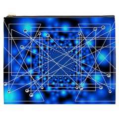 Network Connection Structure Knot Cosmetic Bag (xxxl) by Amaryn4rt