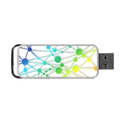 Network Connection Structure Knot Portable Usb Flash (one Side) by Amaryn4rt