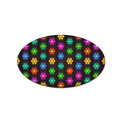 Pattern Background Colorful Design Sticker (oval) by Amaryn4rt