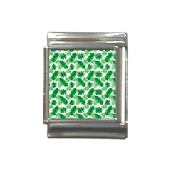 Tropical Leaf Pattern Italian Charm (13mm)