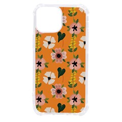 Flower Orange Pattern Floral Iphone 13 Mini Tpu Uv Print Case by Dutashop