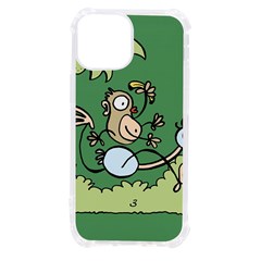Ostrich Jungle Monkey Plants Iphone 13 Mini Tpu Uv Print Case by Bajindul