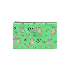 Pig Heart Digital Cosmetic Bag (small) by Ravend