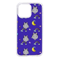 Cat Texture Pattern Seamless Rainbow Iphone 14 Pro Max Tpu Uv Print Case by Ravend