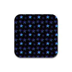 Background Stars Seamless Wallpaper Rubber Square Coaster (4 Pack) by Ravend