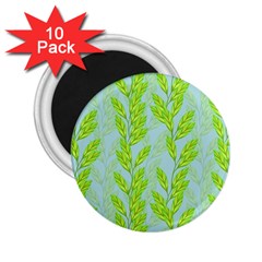 Background Leaves Branch Seamless 2 25  Magnets (10 Pack) 