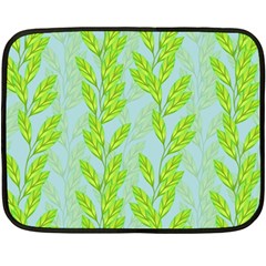 Background Leaves Branch Seamless Two Sides Fleece Blanket (mini)