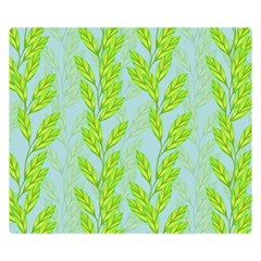 Background Leaves Branch Seamless Two Sides Premium Plush Fleece Blanket (small) by Ravend