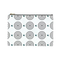 Floral Art Pattern Design Cosmetic Bag (large)