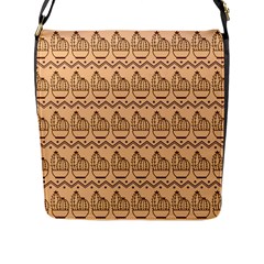 Pattern Design Background Nature Flap Closure Messenger Bag (l)