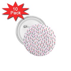 Flowers Pattern Decoration Design 1 75  Buttons (10 Pack)