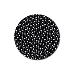 Flowers Patterns Decoration Design Rubber Round Coaster (4 Pack)