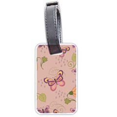 Butterfly Background Pattern Texture Luggage Tag (one Side)