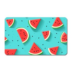 Watermelon Fruit Slice Magnet (rectangular) by Ravend