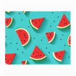 Watermelon Fruit Slice Small Glasses Cloth (2 Sides) Back