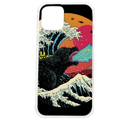 Retro Wave Kaiju Godzilla Japanese Pop Art Style Iphone 12 Pro Max Tpu Uv Print Case by Modalart