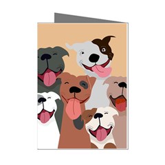Dogs Pet Background Pack Terrier Mini Greeting Cards (pkg Of 8)