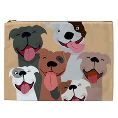 Dogs Pet Background Pack Terrier Cosmetic Bag (xxl) by Ravend