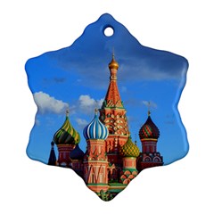 Architecture Building Cathedral Church Snowflake Ornament (two Sides) by Modalart