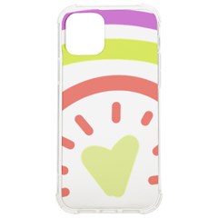 Rainbow Boho Colors Pastel Heart Iphone 12/12 Pro Tpu Uv Print Case by Ndabl3x