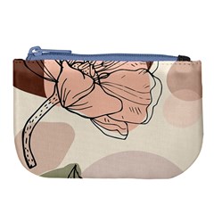 Abstract Flower Leaves Pattern Large Coin Purse by Grandong