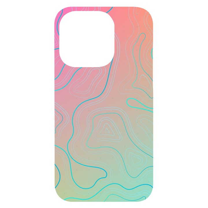 Lines Shapes Stripes Corolla iPhone 14 Pro Black UV Print Case