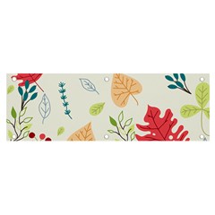 Leaves Plants Background Branches Banner And Sign 6  X 2 