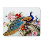 Birds Peacock Artistic Colorful Flower Painting Small Mousepad