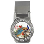 Birds Peacock Artistic Colorful Flower Painting Money Clips (CZ) 