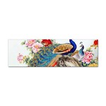 Birds Peacock Artistic Colorful Flower Painting Sticker Bumper (10 pack)