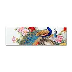 Birds Peacock Artistic Colorful Flower Painting Sticker Bumper (100 Pack) by Sarkoni