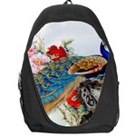 Birds Peacock Artistic Colorful Flower Painting Backpack Bag
