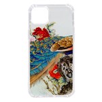 Birds Peacock Artistic Colorful Flower Painting iPhone 14 Plus TPU UV Print Case