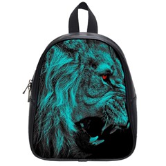 Angry Male Lion Predator Carnivore School Bag (small)