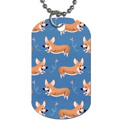 Corgi Patterns Dog Tag (one Side) by Ndabl3x