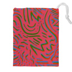 Pattern Saying Wavy Drawstring Pouch (5xl) by Ndabl3x