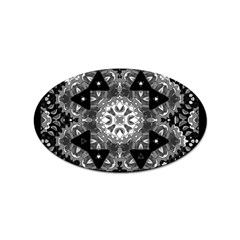 Mandala Calming Coloring Page Sticker Oval (10 Pack) by Sarkoni