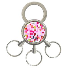 The Framework Paintings Square 3-ring Key Chain