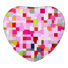 The Framework Paintings Square Heart Glass Fridge Magnet (4 Pack)