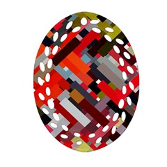 Maze Mazes Fabric Fabrics Color Ornament (oval Filigree) by Sarkoni