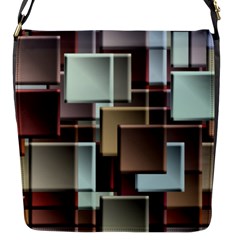 Texture Artwork Mural Murals Art Flap Closure Messenger Bag (s)