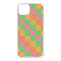 Checkerboard Pastel Squares Iphone 14 Plus Tpu Uv Print Case