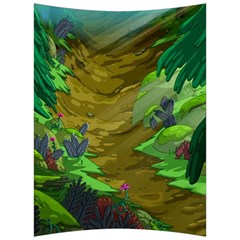 Green Pine Trees Wallpaper Adventure Time Cartoon Green Color Back Support Cushion by Sarkoni