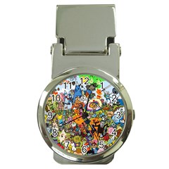 Cartoon Characters Tv Show  Adventure Time Multi Colored Money Clip Watches by Sarkoni