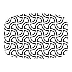 Pattern Monochrome Repeat Black And White Mini Square Pill Box by Pakjumat